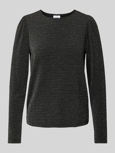 Vila Longsleeve mit Rundhalsausschnitt Modell 'ELEINA' Black 1