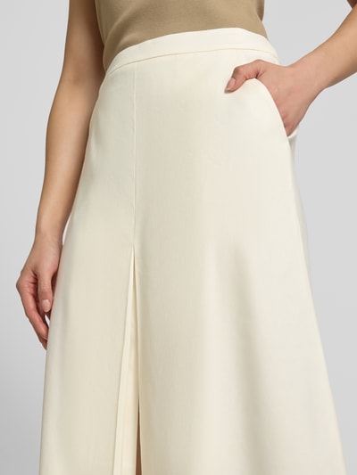 MORE Leinenrock mit Gehschlitz Offwhite 3