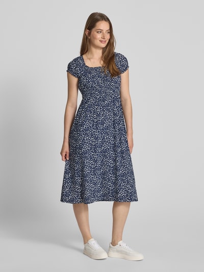 Apricot Sukienka midi z wiskozy z elastyczną tasiemką w talii Granatowy 1