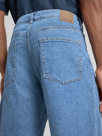 Selected Homme Regular Fit Jeansshorts aus Baumwoll-Mix Modell 'ALEX' Jeansblau 3