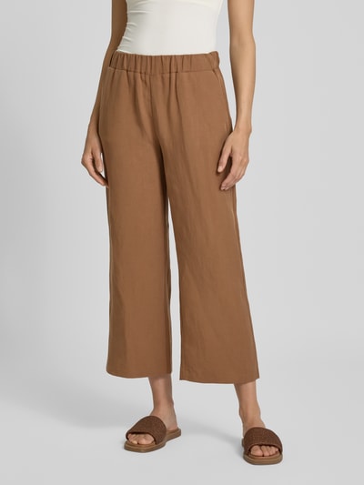 monari Stoffhose aus Lyocell-Leinen-Mix Cognac 4