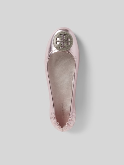 Tory Burch Ballerinas mit Label-Detail Rosa 4