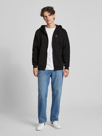 Tommy Jeans Regular Fit Sweatjacke mit Kapuze Black 1