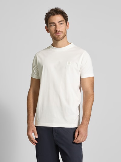 Lerros T-Shirt mit Label-Detail Offwhite 4