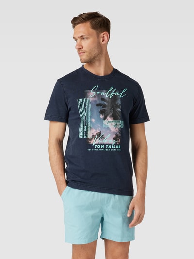 Tom Tailor T-Shirt mit Motiv-Print Marine 4