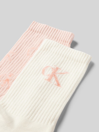 Calvin Klein Jeans Socken mit elastischem Rippenbündchen im 2er-Pack Rosa 2