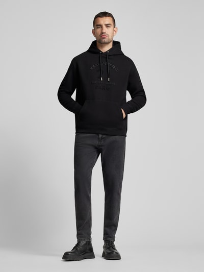 Karl Lagerfeld Hoodie met labelstitching Zwart - 1