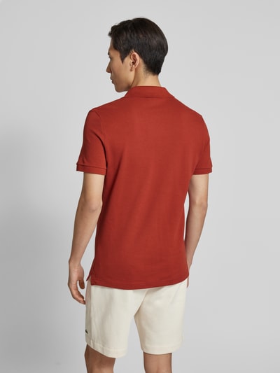 Lacoste Slim Fit Poloshirt mit Label-Patch Modell 'PIQUE' Dunkelrot 5