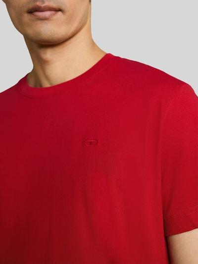 Tom Tailor męski t-shirt o kroju regular fit z czystej bawełny Czerwony 3