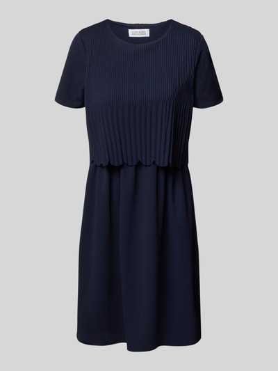 GUIDO MARIA KRETSCHMER WOMAN Knielanges Kleid mit Strukturmuster Modell 'Lilian' Dunkelblau 2