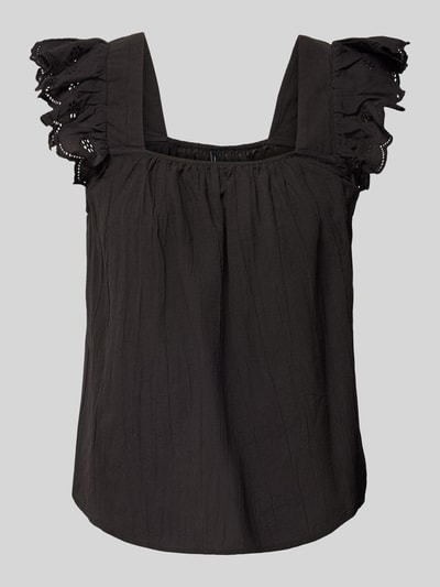 Vero Moda Blouseshirt met volants, model 'PRIYA' Zwart - 2