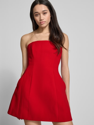 Bardot Cocktailkleid mit Eingrifftaschen Modell 'KAROLINE' Rot 3