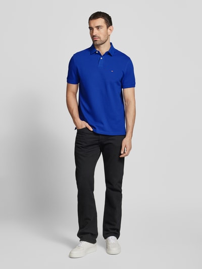 Tommy Hilfiger Regular fit poloshirt met labeldetail Koningsblauw - 1