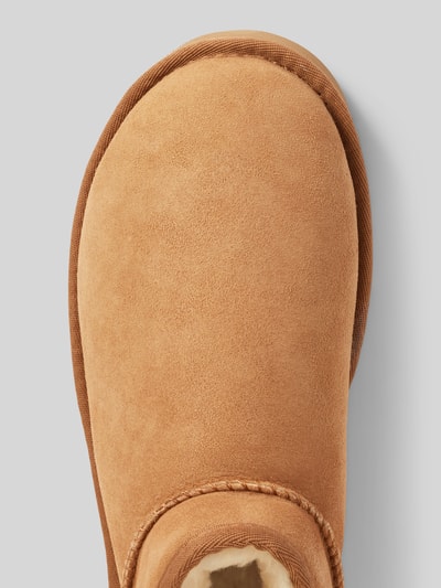 UGG Boots aus Leder Modell 'CLASSIC ULTRA MINI' Cognac 3