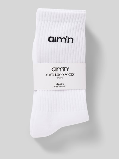 AIMN Socken mit Stretch-Anteil im 3er-Pack Weiss 3