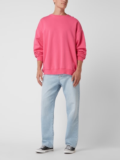 Progetto7 Oversized Sweatshirt aus Baumwolle  Pink 1