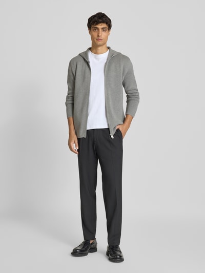 Marc O'Polo Regular Fit Strickjacke aus reiner Baumwolle Hellgrau 1