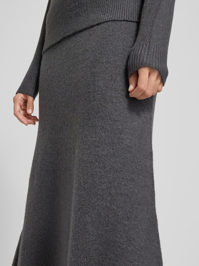 Christian Berg Woman Strickrock mit elastischem Bund Dunkelgrau 3