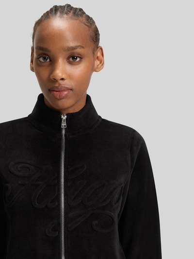 Hugo Blue Slim Fit Sweatjacke aus Baumwoll-Mix Modell 'DESSIE_B' Black 3