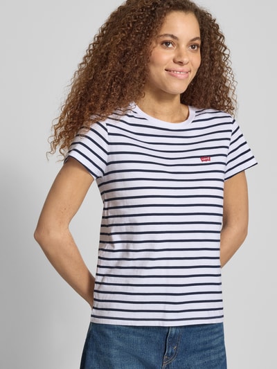 Levi's® Regular Fit T-Shirt aus reiner Baumwolle Marine 3
