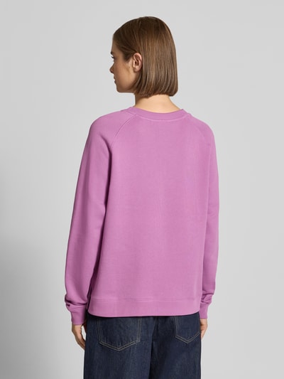 Marc O'Polo DENIM Regular Fit Sweatshirt aus reiner Baumwolle Fuchsia 5