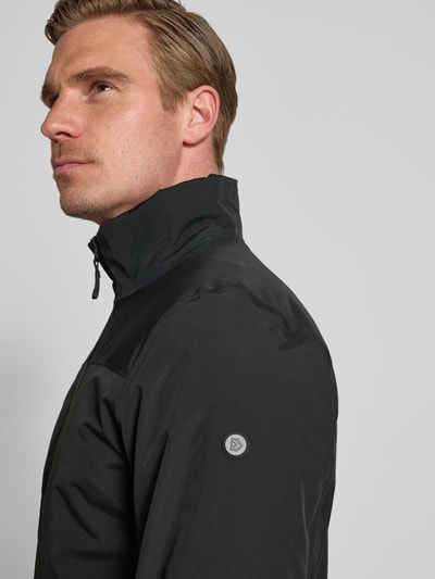 Didriksons Jack met opstaande kraag, model 'ALVIN' Zwart - 3