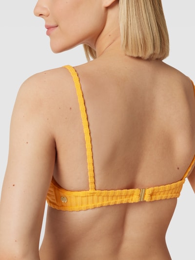 Billabong Bikinitop met structuurmotief, model 'CHARLIE' Oranje - 3