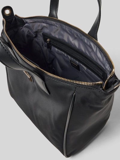 Guess Handtasche mit Label-Applikation Modell 'FOLLIE SMALL TOTE' Black 4