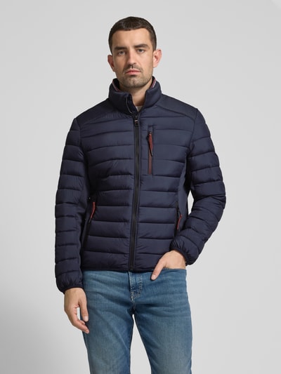 Tom Tailor Regular Fit Steppjacke mit Stehkragen Dunkelblau 4