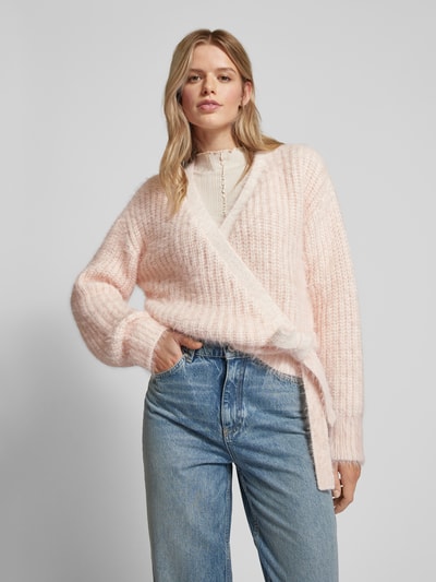 Jake*s Casual Cardigan met vetersluiting Lichtroze - 4