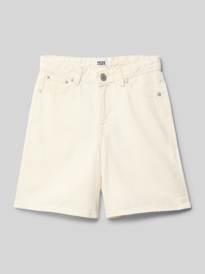 Jack & Jones Jeansshorts im 5-Pocket-Design Modell 'TONY' Ecru 1