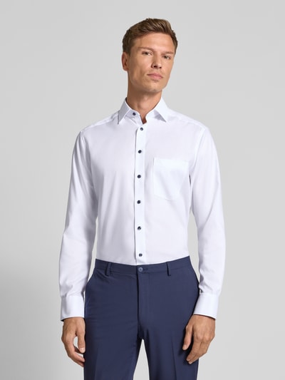 OLYMP Modern Fit Businesshemd mit Kentkragen Weiss 4