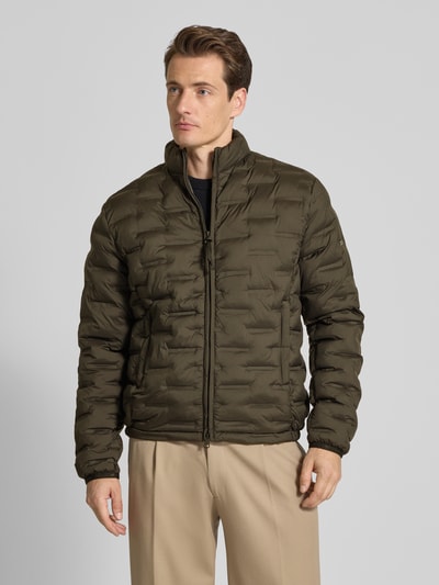 Cinque Gewatteerd jack met opstaande kraag, model 'SURF' Zwart - 4