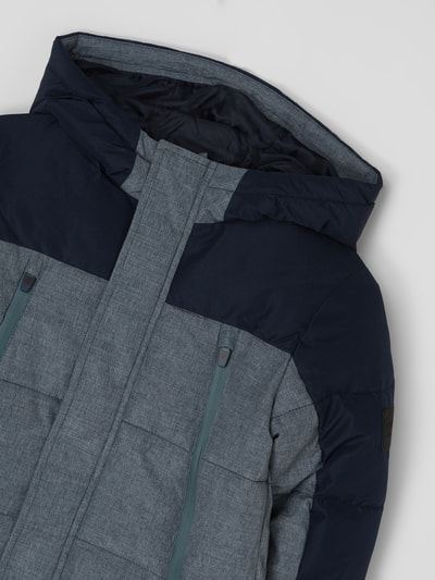 Jack & Jones Steppjacke in Two-Tone-Machart Marineblau 2