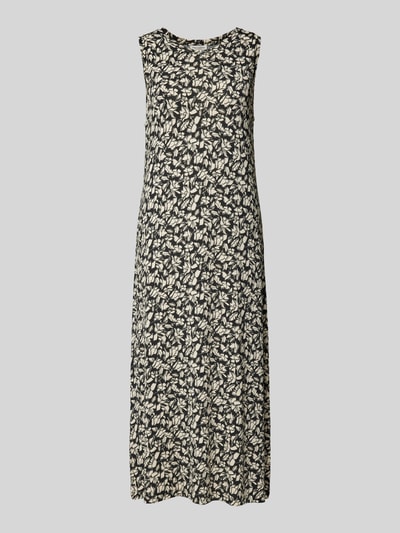 Marc O'Polo Relaxed Fit Jersey-Kleid aus Viskose-Mix mit Allover-Muster Black 2