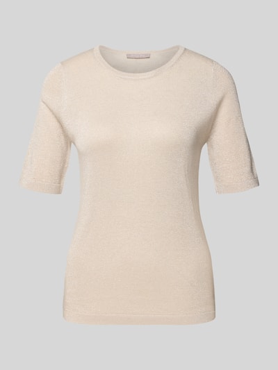 Christian Berg Woman Selection Strickpullover mit gerippten Abschlüssen Mittelgrau 2