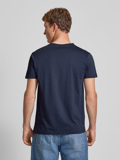 Alpha Industries T-Shirt mit Label-Print Dunkelblau 5