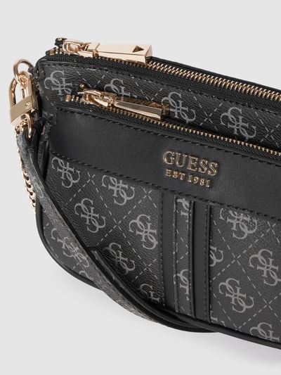 Guess Umhängetasche mit Allover-Logo Black 3