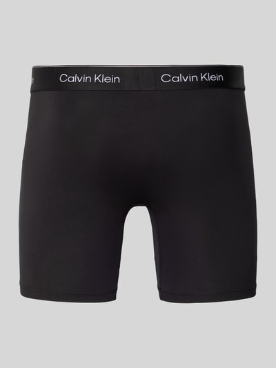 Calvin Klein Underwear Regular Fit Trunks aus Baumwoll-Mix im 3er-Pack Black 3