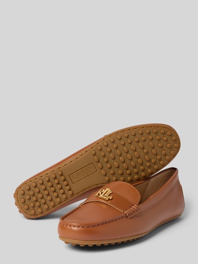 Lauren Ralph Lauren Loafer mit Label-Detail Modell 'BARNSBURY' Cognac 4