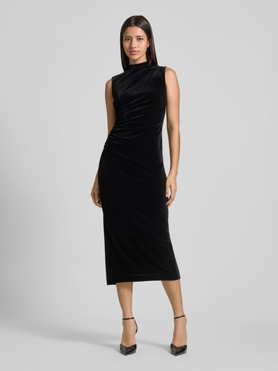 Jake*s Cocktail Slim fit cocktailjurk met plooien Zwart - 4