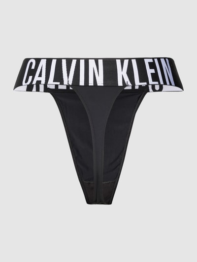 Calvin Klein Underwear String met elastische band Zwart - 3