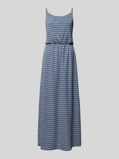 Only Maxi-jurk met all-over print, model 'WINNER' Jeansblauw - 2
