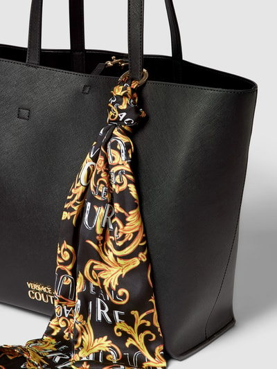 Versace Jeans Couture Shopper mit Label-Applikation Modell 'SHOPPER' Black 3