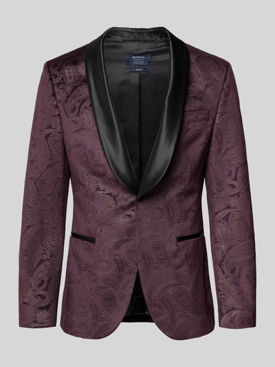 MCNEAL Paisley Sakko aus Samt Bordeaux 2