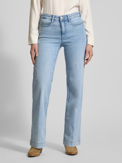 MAC Wide leg jeans in 5-pocketmodel, model 'Dream' Lichtblauw - 4