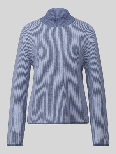 Tom Tailor Pullover mit Mock Neck Kragen Hellblau 2