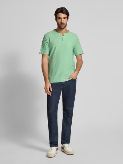 Lerros T-Shirt mit Brusttasche und Label-Stitching Modell 'SERAFINO' Mint 1