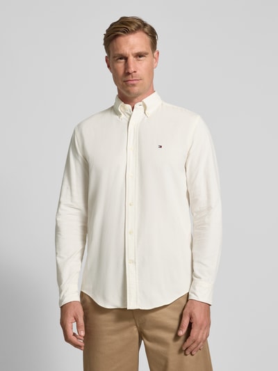 Tommy Hilfiger Koszula sztruksowa o kroju regular fit z czystej bawełny Złamany biały 4
