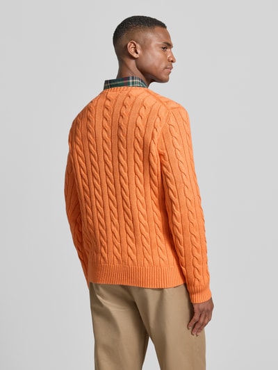 Polo Ralph Lauren Gebreide pullover met labelstitching Oranje gemêleerd - 5